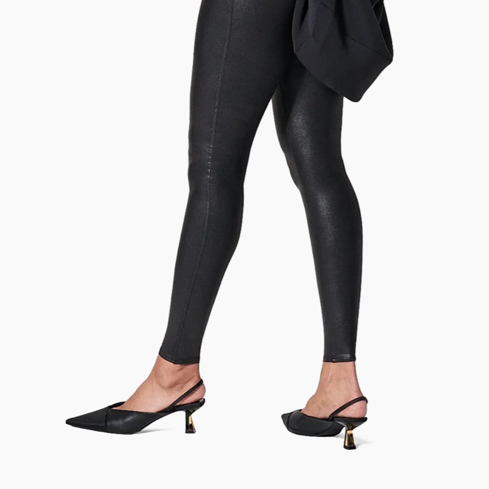 SPANX Glossy Black Leggings - Picture 7 of 9